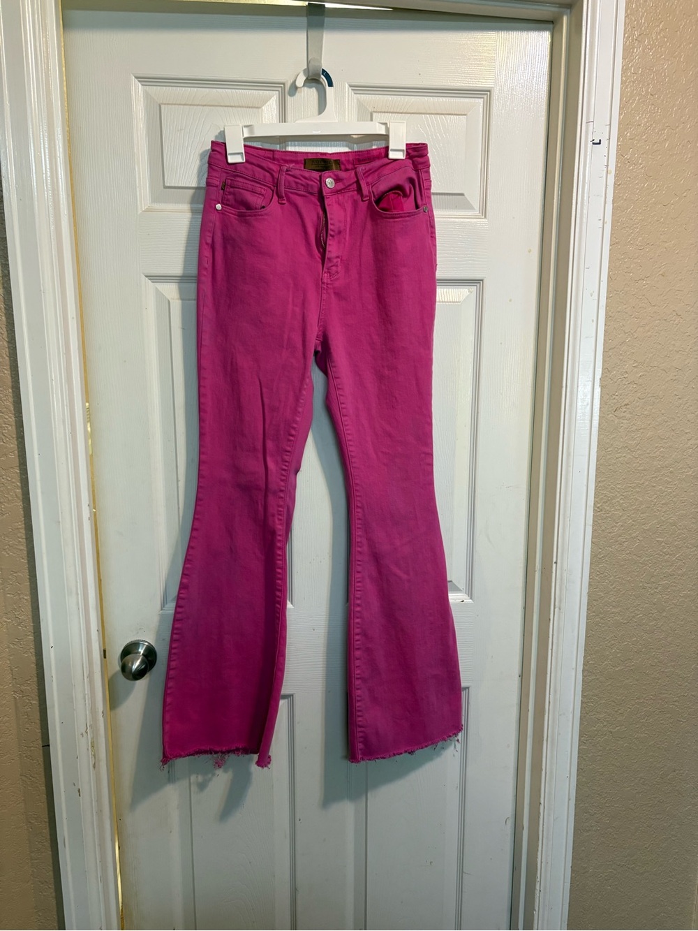 Judy Blue Vibrant Pink Denim Jeans